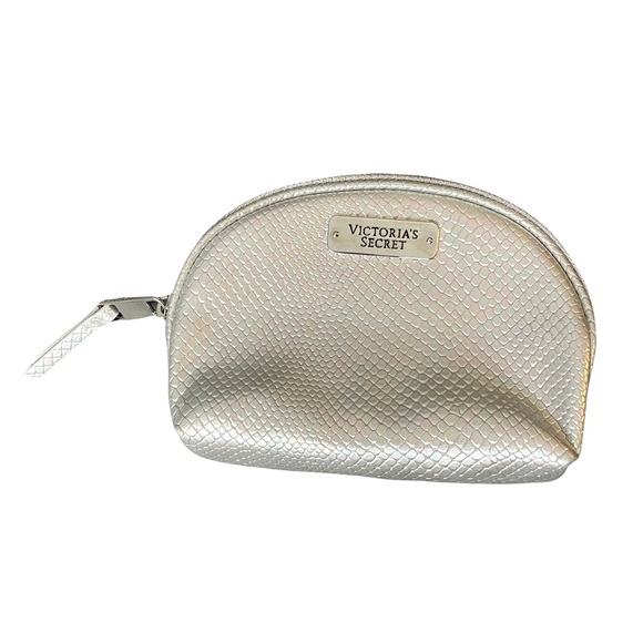 Victoria's Secret Handbags - Victoria Secret Mini Silver Makeup Cosmetics Bag